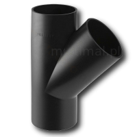 Geberit Trójnik skośny PE 45st. d75/56 Pluvia 365.115.16.1